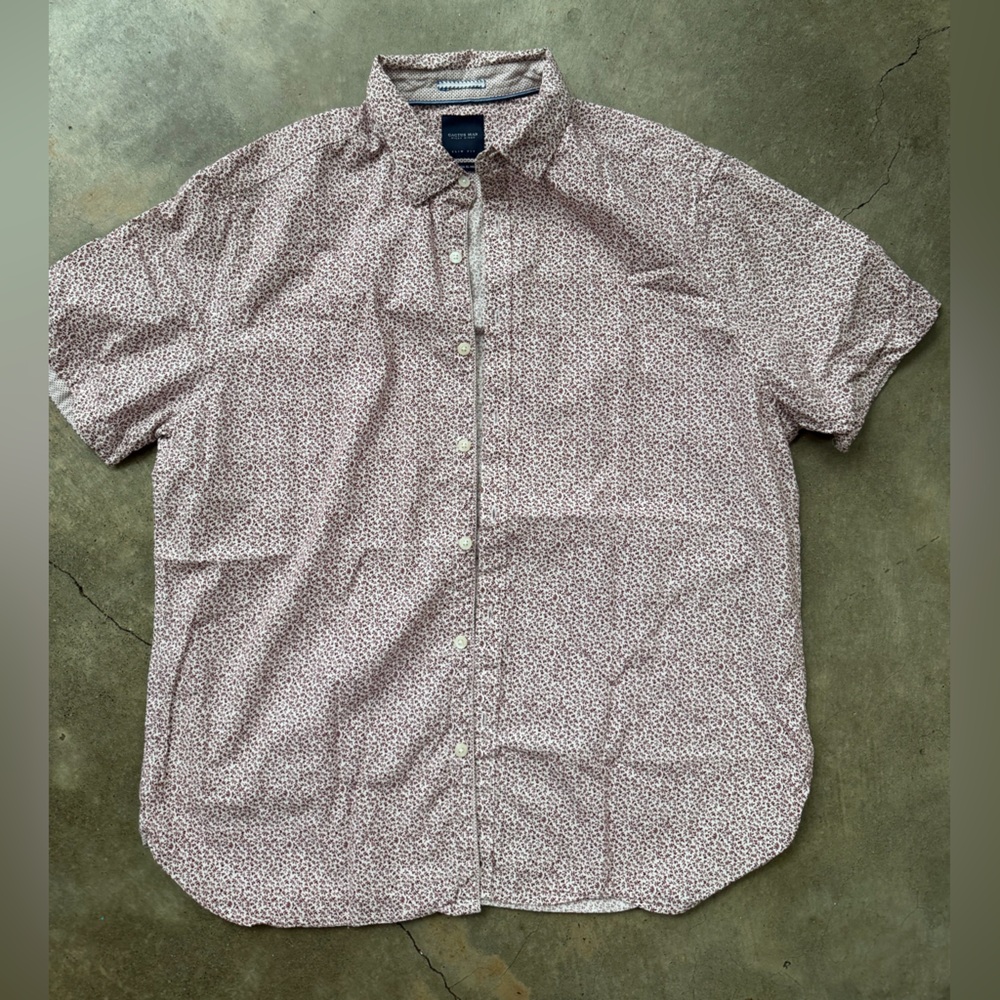 Cactus Man Red and White Patterned Shirt